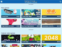 Tablet Screenshot of gamesfreak.net